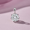 GEMHUB & CO. 4 carat round lab diamond solitaire pendant in 18k gold vermeil with VS1 clarity.