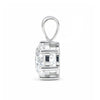 GEMHUB & CO. 4 carat round lab diamond solitaire pendant in 18k gold vermeil with VS1 clarity.