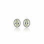 10 Carat Genuine Aquamarine Oval Dangle Earrings