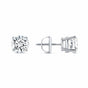 IGI F/VS 1 Ct Round Lab Created Grown Diamond Earrings 14K White Gold Screw