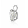 GEMHUB & CO. 3.41 Ct heart cut lab grown diamond pendant in 18k gold vermeil, VS1 clarity.