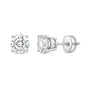 IGI F/VS Lab Created Grown Diamond Stud Earrings – 950 Platinum, Screw Back