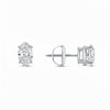 GEMHUB & CO. 3 Ct Marquise Lab Created Diamond Earrings in 950 Platinum with screw backs. IGI certified.