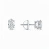 Marquise platinum lab-grown diamond stud earrings