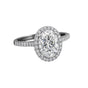 3.00 Ct Oval Cut Lab Grown Diamond Ring — VS1 Clarity, 18k Gold Vermeil