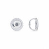 GEMHUB & CO. Platinum screw back earring backs with 14K stamp. Secure and comfortable.
