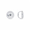 GEMHUB & CO. Platinum screw back earring backs with 14K stamp. Secure and comfortable.