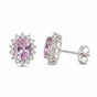 10 Ct Genuine Purple Amethyst Oval Earrings