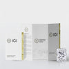 GEMHUB & CO. Radiant cut lab-grown diamond, 3 ct, F/VS, with IGI certification and 950 platinum screw-back earrings.