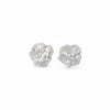 GEMHUB & CO. white gold rose cluster diamond stud earrings, 1.04ct GH/SI round natural diamonds.