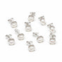 Natural White Pearl Earrings Set — Lot of 5 Pairs, 925 Sterling Silver