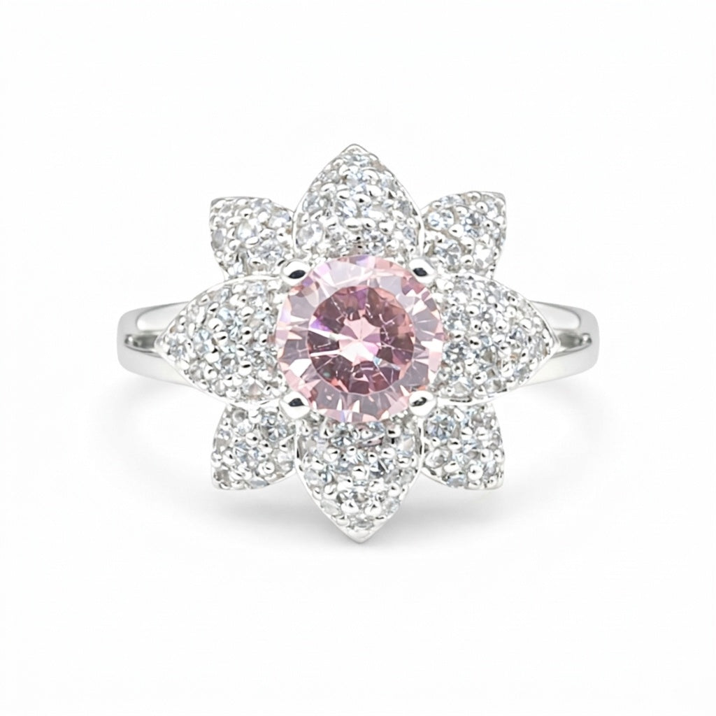Moissanite Round Cut Ring 5.50 Ct. 925 Sterling Silver Gift for Her Women