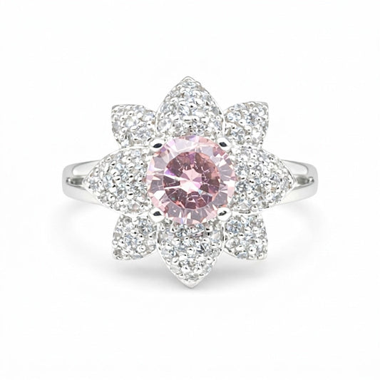 Moissanite Round Cut Ring 5.50 Ct. 925 Sterling Silver Gift for Her Women