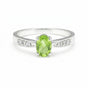 Oval Cut Amethyst Ring 6.00 Ct. 925 Sterling Silver Eternity Band Gift for Her
