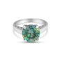 Moissanite Round Cut 4.20 Ct. Gemstone Ring 925 Sterling Silver Women Gift