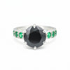 Round Cut Moissanite Ring 7.00 Ct. 925 Sterling Silver Eternity Band Gift for He
