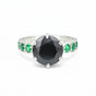 Round Cut Moissanite Ring 7.00 Ct. 925 Sterling Silver Eternity Band Gift for He