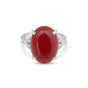 EGL Certified Ruby Oval Cut 4.55 Ct. Gemstone Ring 925 Sterling Silver Women Gif