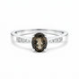 Topaz Oval Solitaire Ring 2.50 Ct. 925 Sterling Silver Valentine's Day Fine Jewe