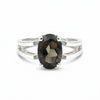 Oval Cut Topaz Ring 2.80 Ct. 925 Sterling Silver Eternity Band Gift for Her
