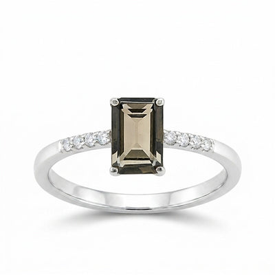 Topaz Gemstone Ring 3.46 Ct. Oval Cut 925 Sterling Silver Wedding Gift Her
