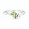 5.50 Ct. Green Amethyst Ring Round Cut 925 Sterling Silver Eternity Band Fine Gi