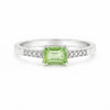 Amethyst Emerald Solitaire Gemstone Ring 3.30 Ct. 925 Sterling Silver Women Gift