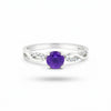 Round Cut Amethyst Ring 2.80 Ct. 925 Sterling Silver Eternity Band Gift for Her
