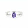 Amethyst Oval Cut 3.65 Ct. Gemstone Ring 925 Sterling Silver Women Gift
