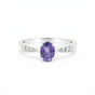 Amethyst Oval Cut 3.65 Ct. Gemstone Ring 925 Sterling Silver Women Gift