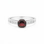 Garnet Oval Solitaire Ring 1.25 Ct. 925 Sterling Silver Birthday Fine Jewelry Gi