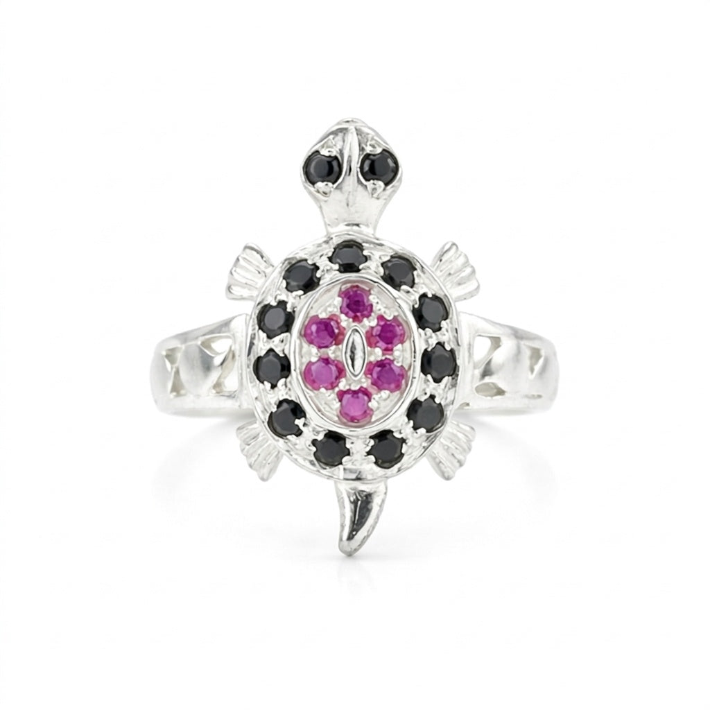 Pink Ruby Round Cut Solitaire Ring 2.28 Ct. 925 Sterling Silver Gift for Her