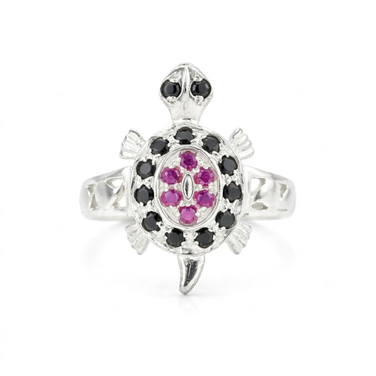 Pink Ruby Round Cut Solitaire Ring 2.28 Ct. 925 Sterling Silver Gift for Her