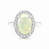 Opal Oval Cut 4.82 Ct. Gemstone Ring 925 Sterling Silver Women Gift for Women