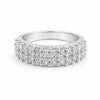 Round Cut White Moissanite Ring Solitaire in 925 Sterling Silver for Engagement