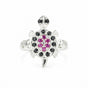 Round Cut Ruby Ring in 925 Sterling Silver 5.00 Ct Pink for Anniversary