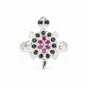 Round Cut Pink Ruby 8.00 Ct Ring in 925 Sterling Silver for Women Luxury Style
