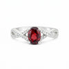 Red Ruby Oval Cut Ring 3.50 Ct in 925 Sterling Silver for Engagement Chic Design