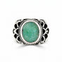 Green Emerald Ring Oval Cut 7.50 Ct 925 Sterling Silver Gift for Her Chic Design