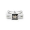 6.50 Ct Brown Topaz Princess Ring in 925 Sterling Silver for Her Trendy Pick