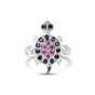 Round Cut Ruby Ring in 925 Sterling Silver 2.00 Ct Pink for Engagement