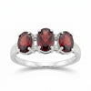 Red Garnet Ring Oval Cut 2.50 Ct 925 Sterling Silver for Her Trendy Pick