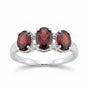 Red Garnet Ring Oval Cut 2.50 Ct 925 Sterling Silver for Her Trendy Pick