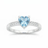 Blue Aquamarine 2.50 Ct Ring in 925 Sterling Silver Cocktail for Anniversary