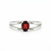 Red Garnet 6.50 Ct Ring in 925 Sterling Silver Jewelry for Engagement Boho Style