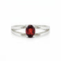 Red Garnet 6.50 Ct Ring in 925 Sterling Silver Jewelry for Engagement Boho Style
