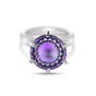 Amethyst Round Cut 4.20 Ct. Gemstone Ring 925 Sterling Silver Women Gift