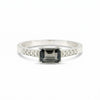Brown Topaz 1.95 Ct Emerald Cut Ring in 925 Sterling Silver for Her Trendy Pick