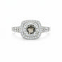 925 Sterling Silver Round Cut Brown Topaz Ring 4.50 Ct for Wedding Bridal Style
