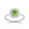 Green Amethyst 2.45 Ct Ring in 925 Sterling Silver Handmade for Women Boho Style